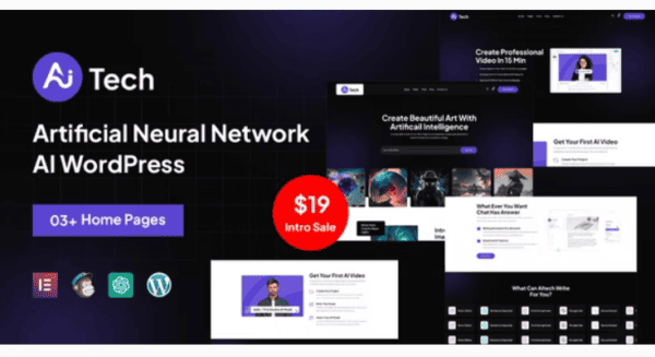 AItech v1.0.0 – AI Writer Landing Page